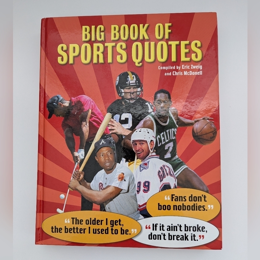 "Big Book of Sports Quotes" Hardcover Book - 320 Pages of Sports Players' Quotes